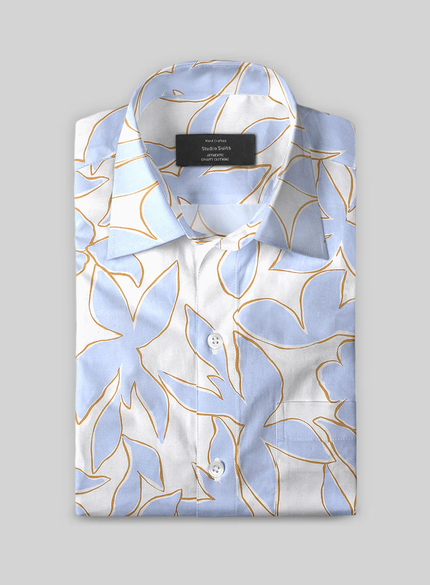 Tranquil Leaf Cotton Shirt - Image 2
