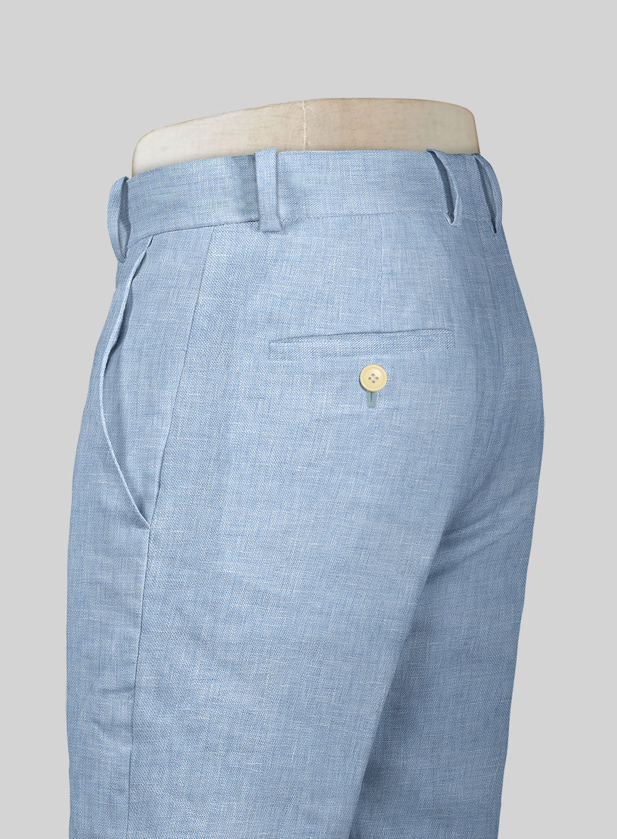 Tropical Blue Linen Suit - Image 8
