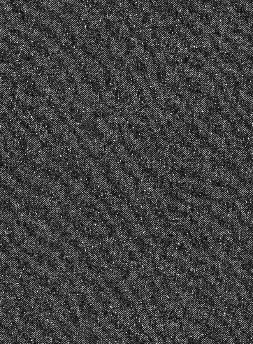 Trucker Charcoal Flecks Donegal Tweed Shirt - Image 4