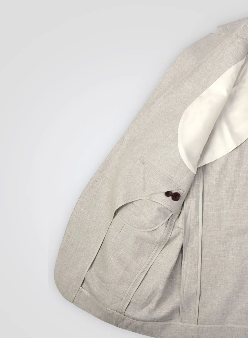 Italian Linen Unstructured Jacket - Image 3