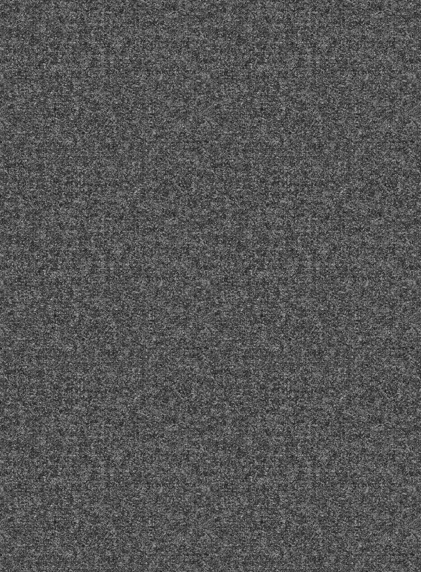 Vintage Plain Dark Gray Tweed Double Breasted Jacket - Image 3