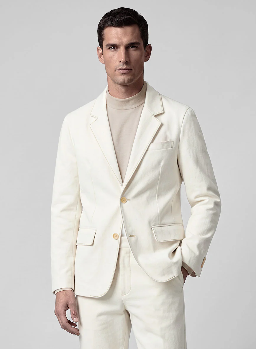 White Selvedge Denim Suit - Image 3