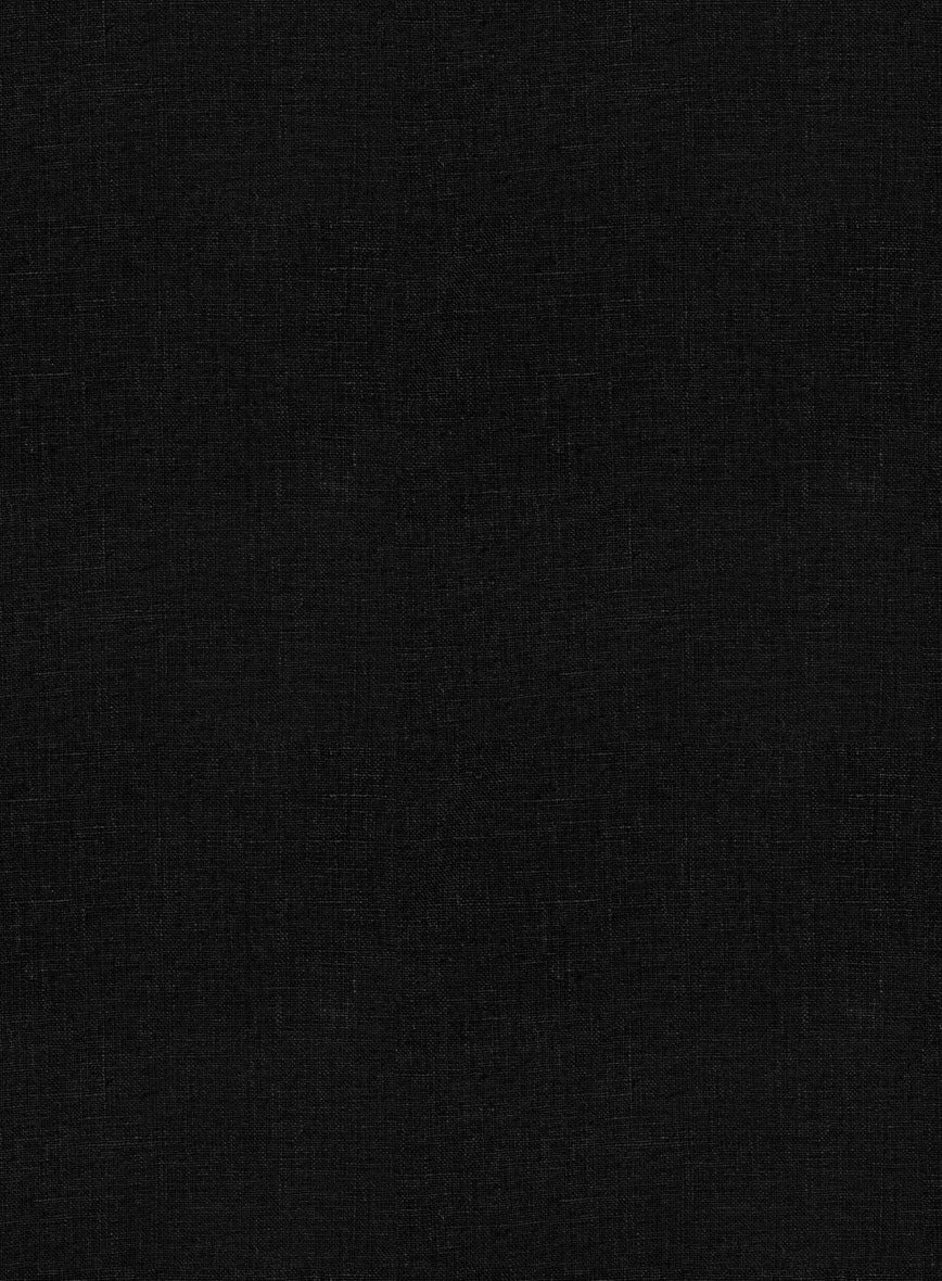Women's Black Linen Jacket - Image 2