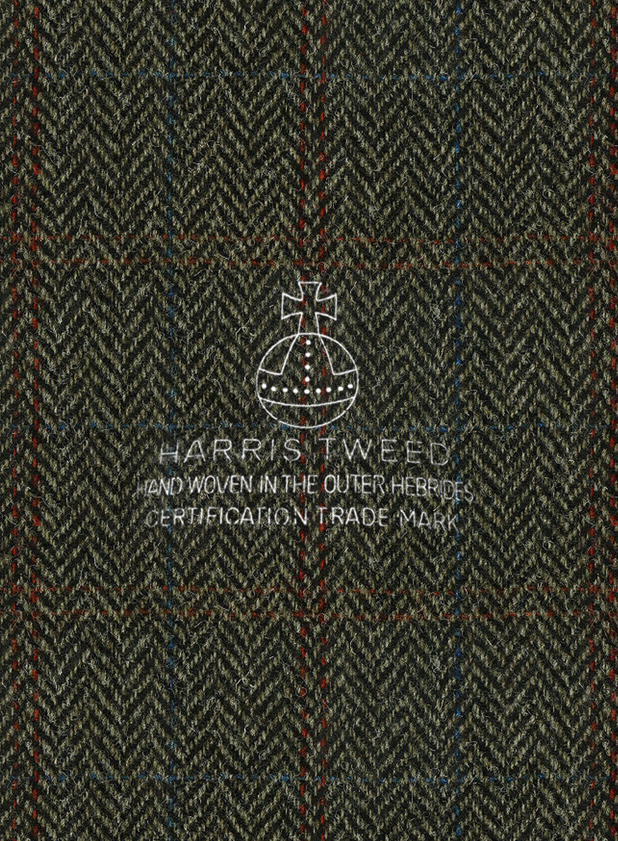 Women's Harris Tweed Country Green Jacket - Image 2
