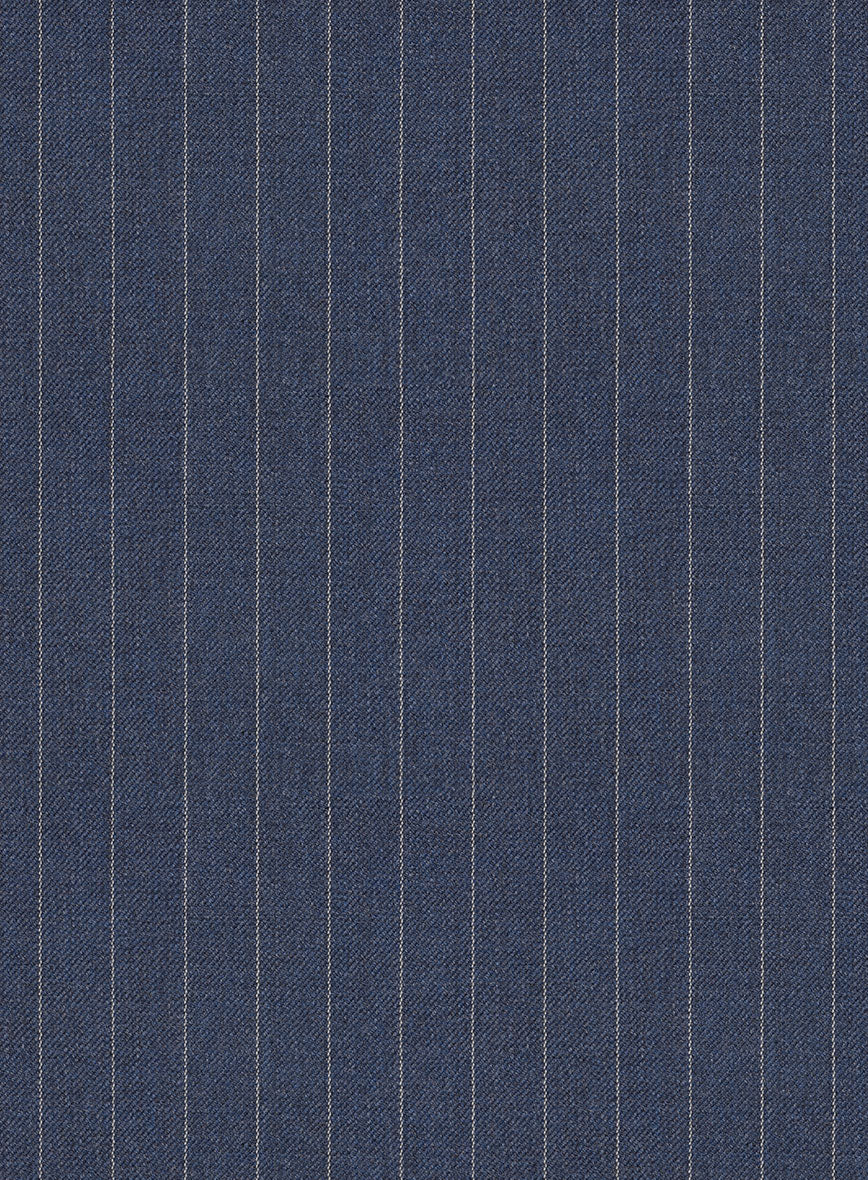 Women's Ink Blue Pinstripe Suit - Image 4