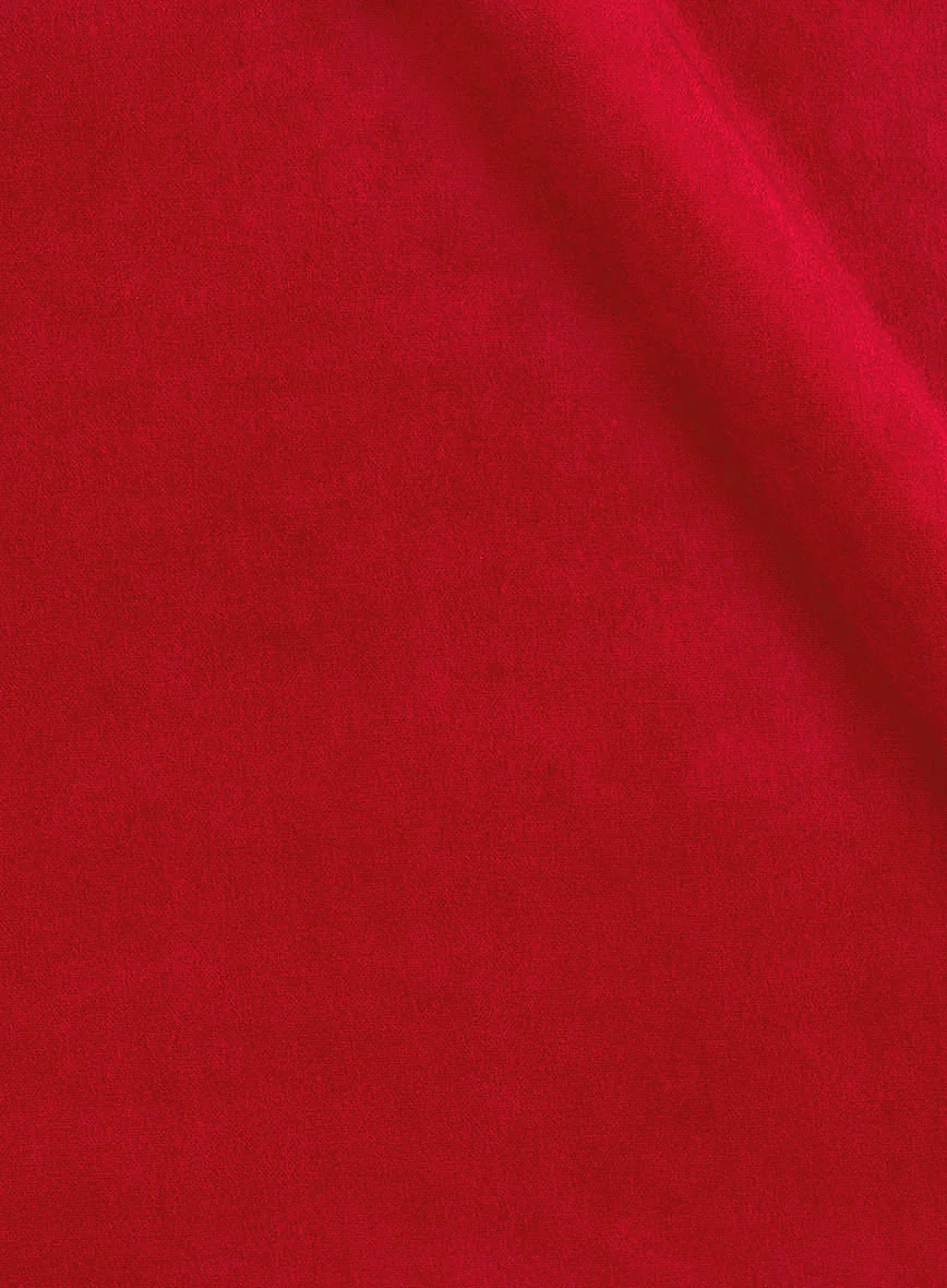 Women's Red Velvet Pants - Image 2