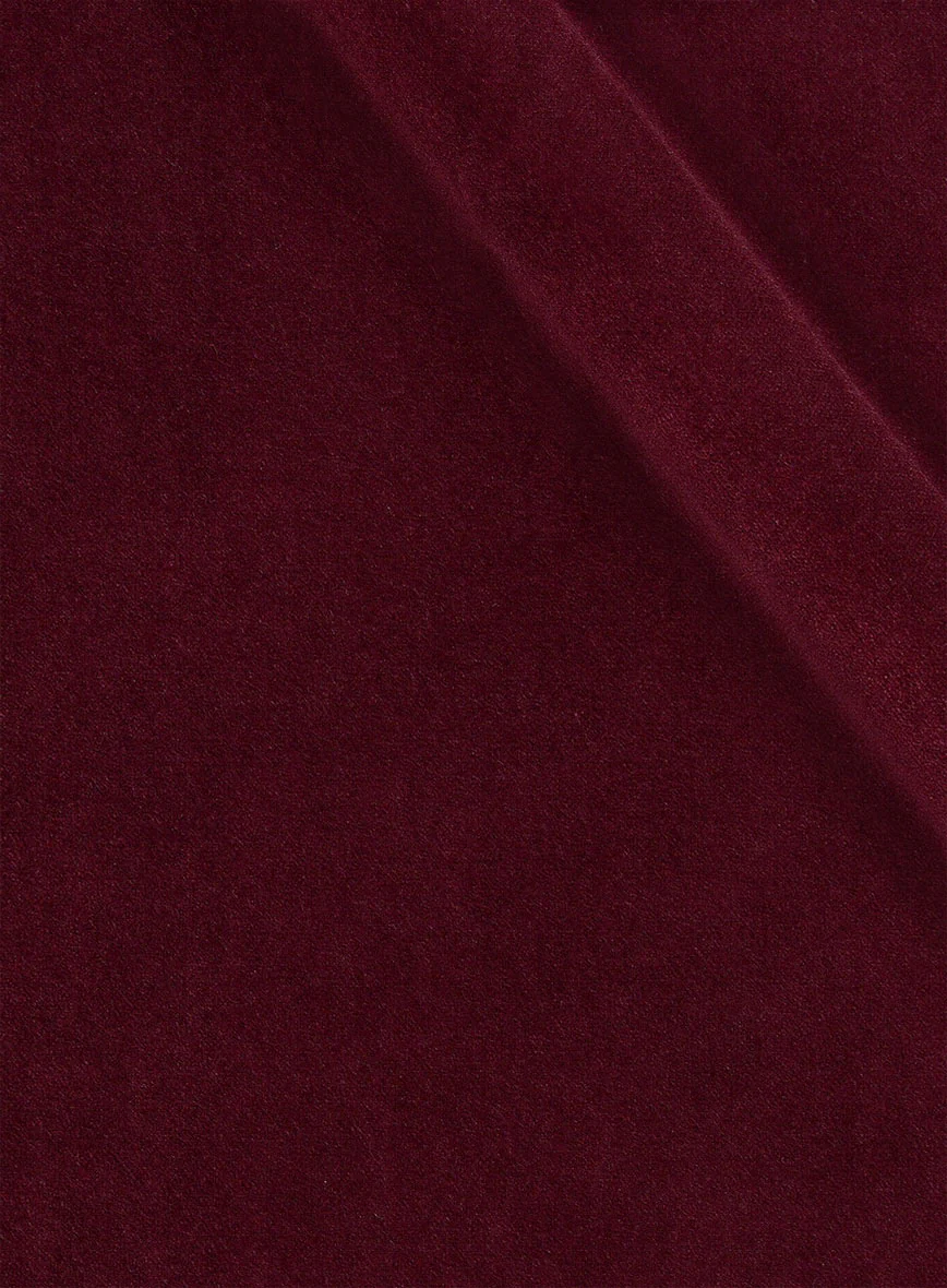 Women's Wine Velvet Tuxedo Jacket - Image 2