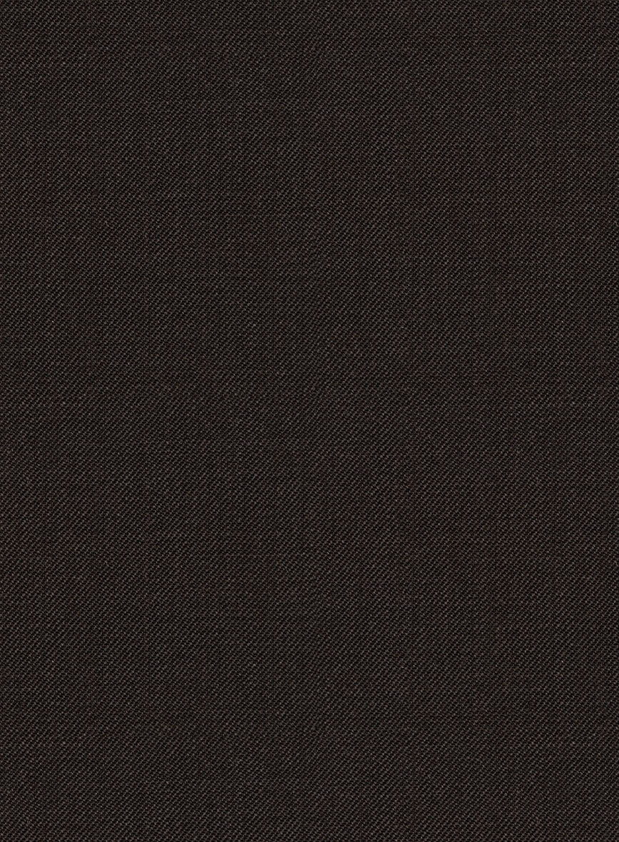 Worsted Dark Brown Wool Suit - Image 6