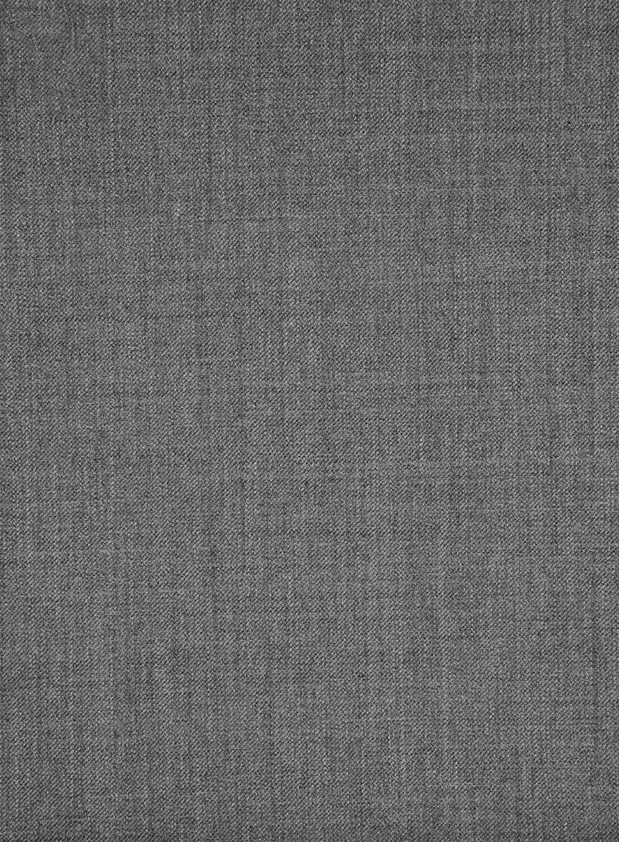 Worsted Mid Charcoal Wool Double Breasted Suit - Image 6